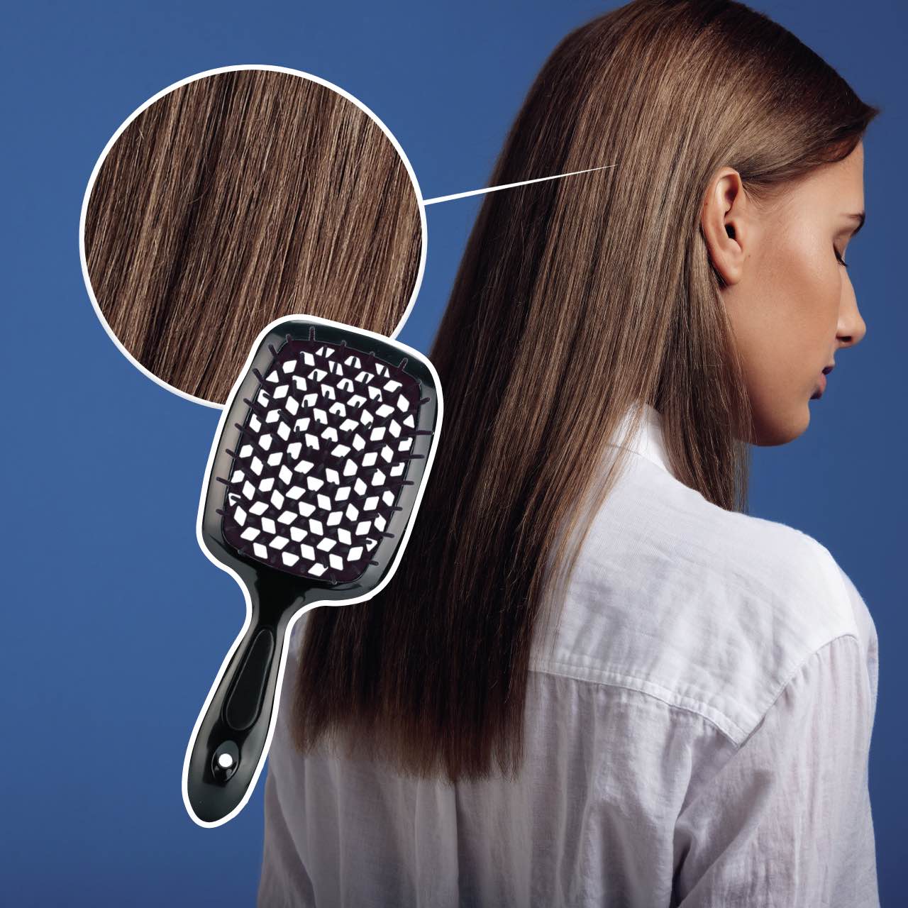 A flexible brush that helps prevent breakage!