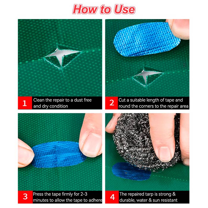 TarpaulinTape, strong self-adhesive tape for various repairs (5 m) - Image 6