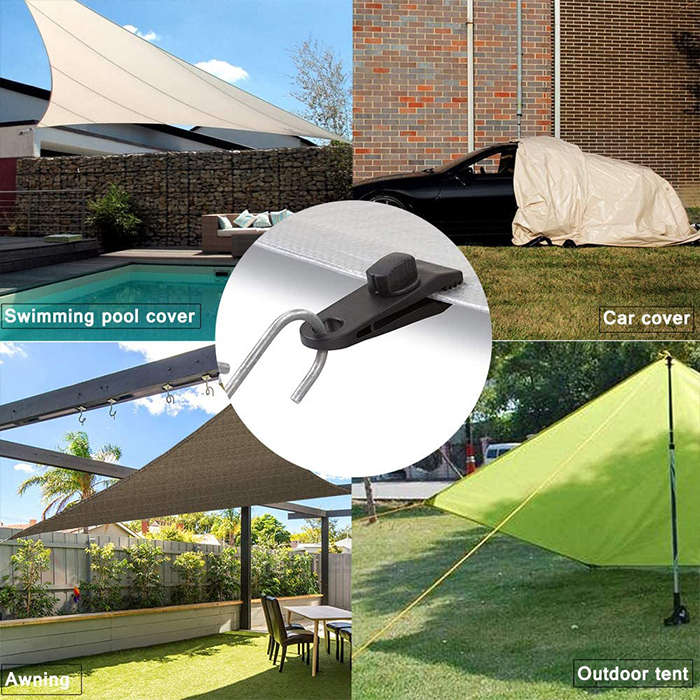TentClips 10-piece tent fixing clamp set - Image 9
