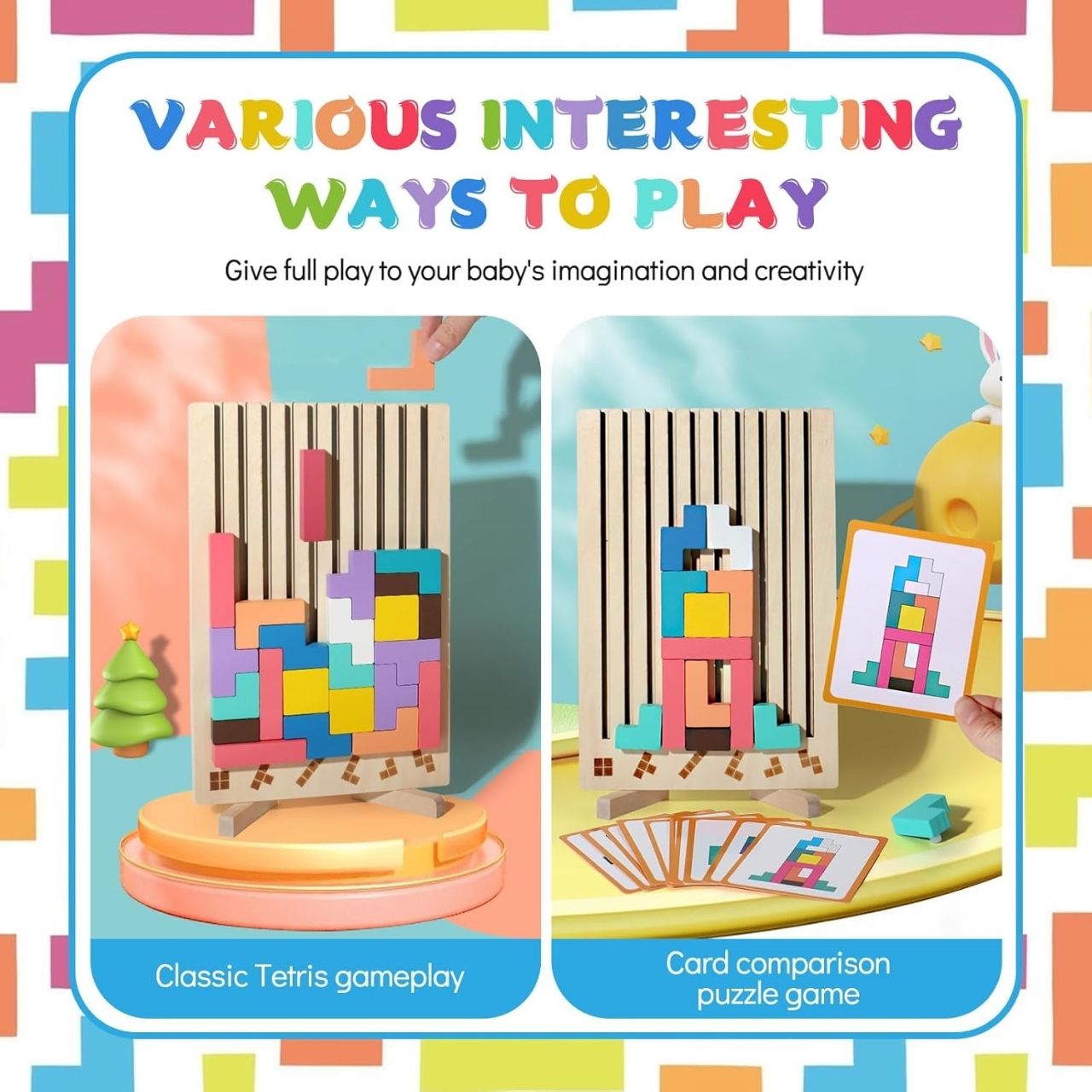 Tetris, wooden didactic toy - Image 5