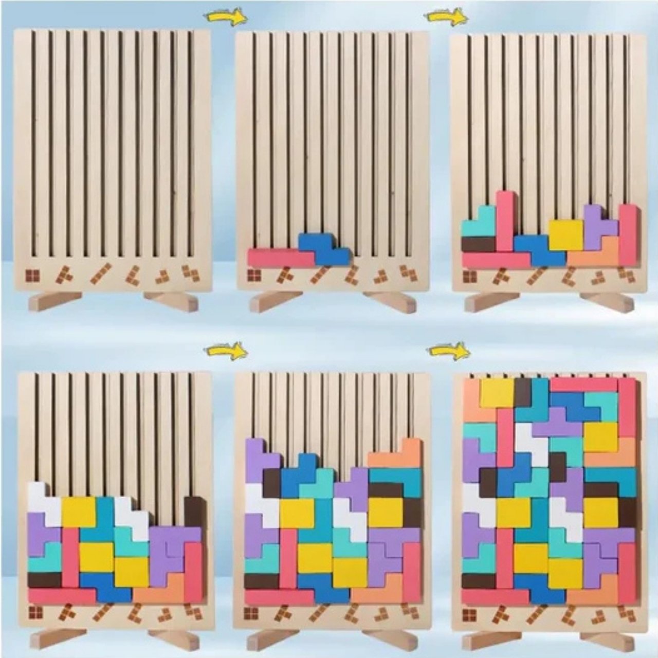Tetris, wooden didactic toy - Image 6