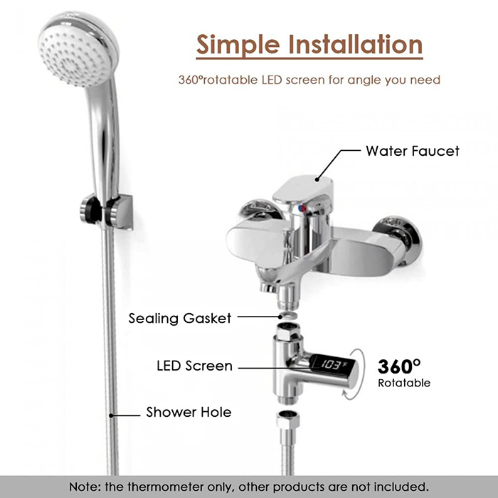 ThermometerShower, the water thermometer you put between the hose and faucet - Image 3