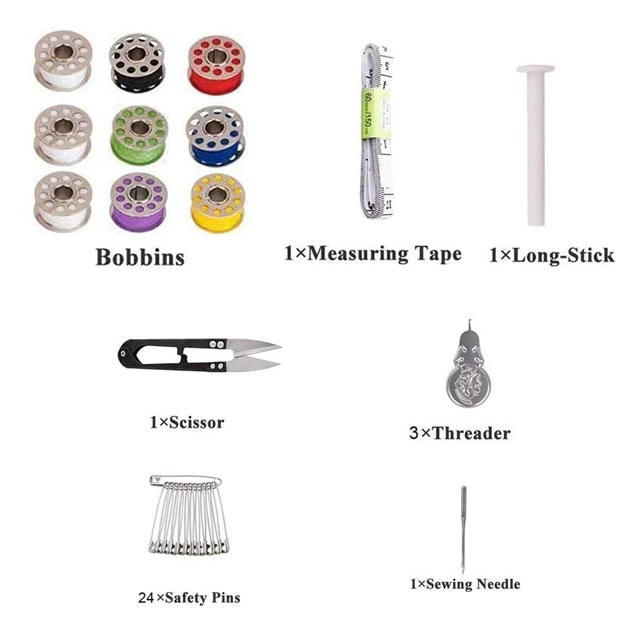 Threads, sewing accessories