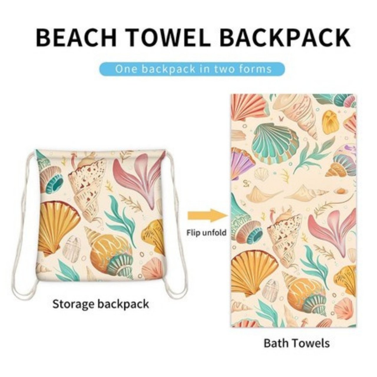 TowelBag, 2in1 towel and backpack - Image 6