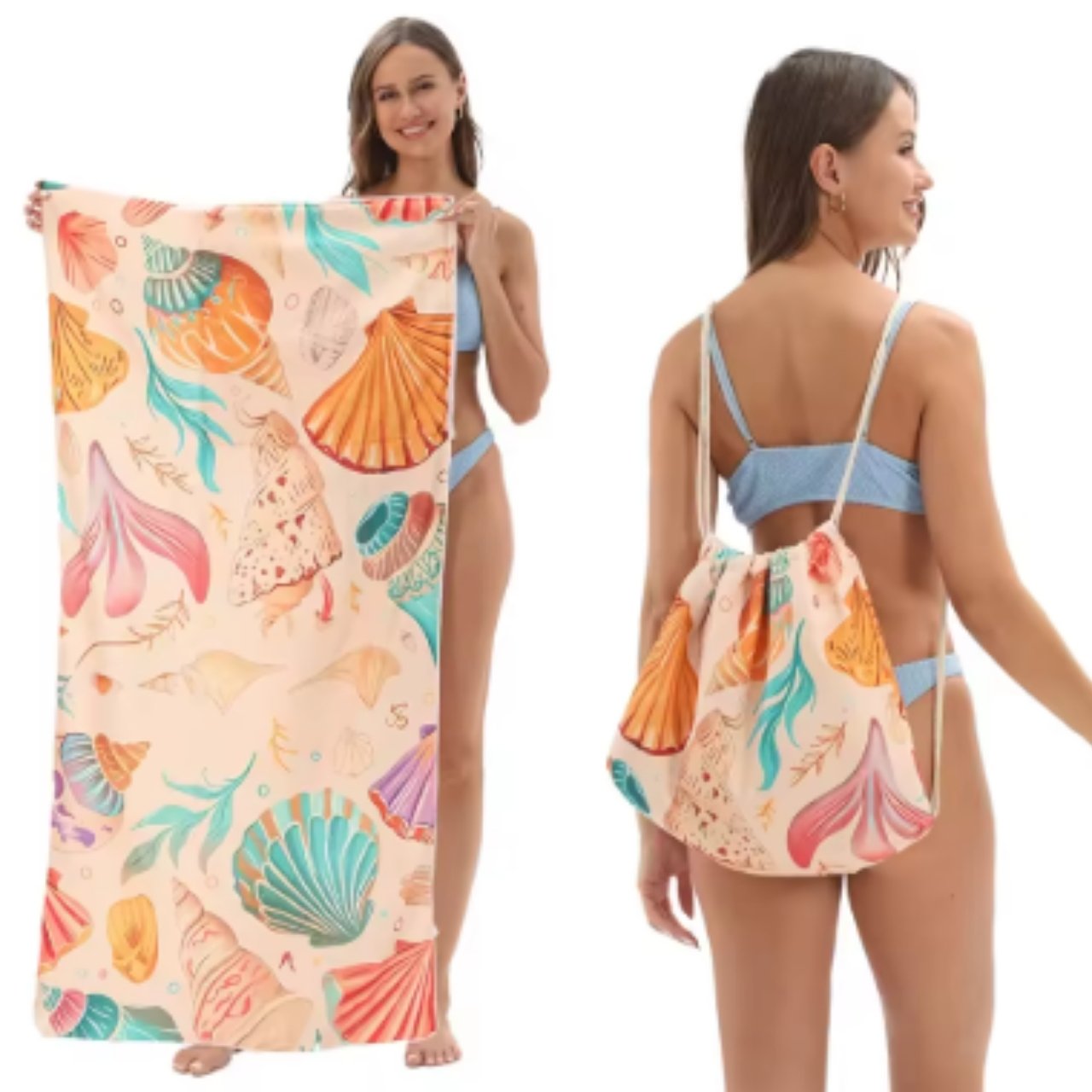 High-quality microfibres ensure a pleasant feel on the skin and fast drying.
