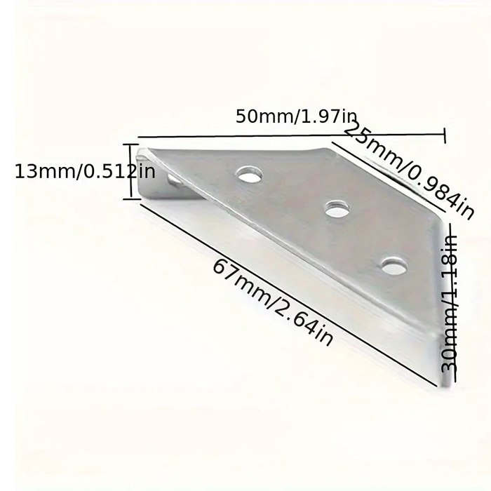 Trapez, support brackets with fixing screws (10 pieces) - Image 2