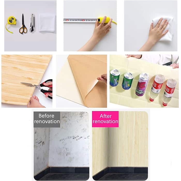 TreeWallStickers, self-adhesive 3D wallpaper to brighten up any room (4 pcs.) - Image 2
