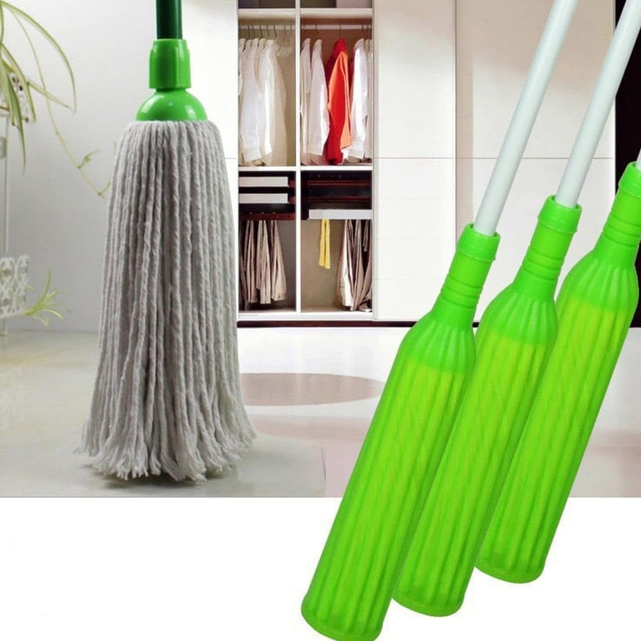 Microfibres for thorough cleaning of all surfaces.