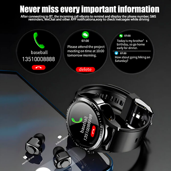 UltimateWatch, smartwatch and wireless headphones in 1 set - Image 7