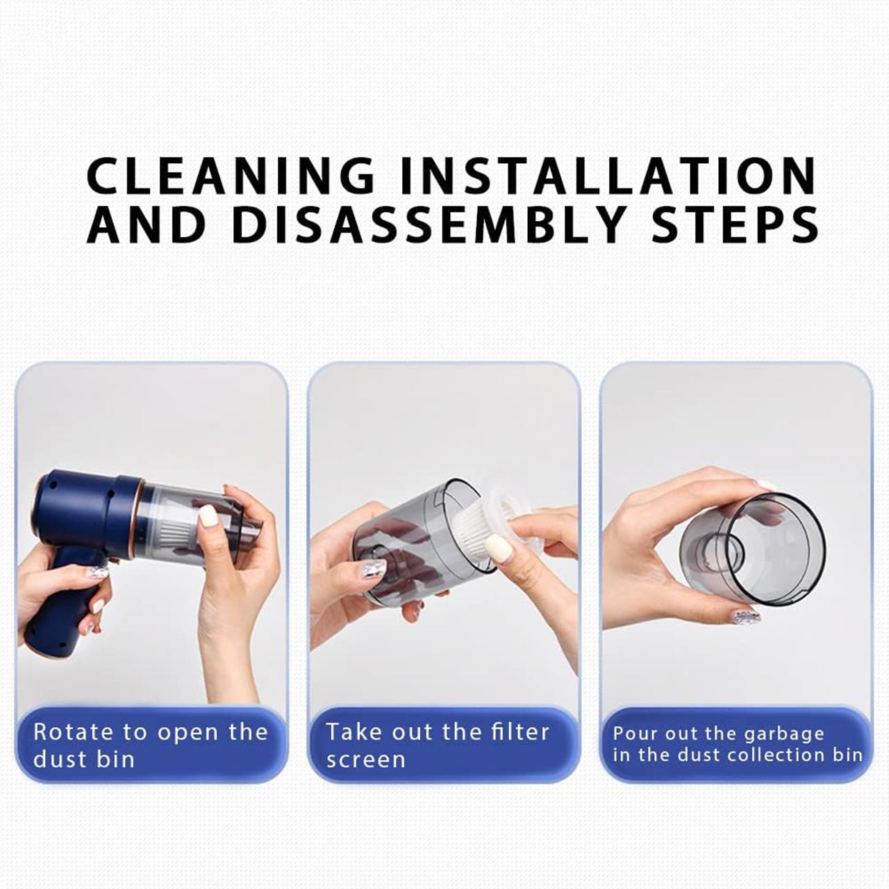 VacBlow, 2in1 cordless handheld vacuum cleaner and blower - Image 8