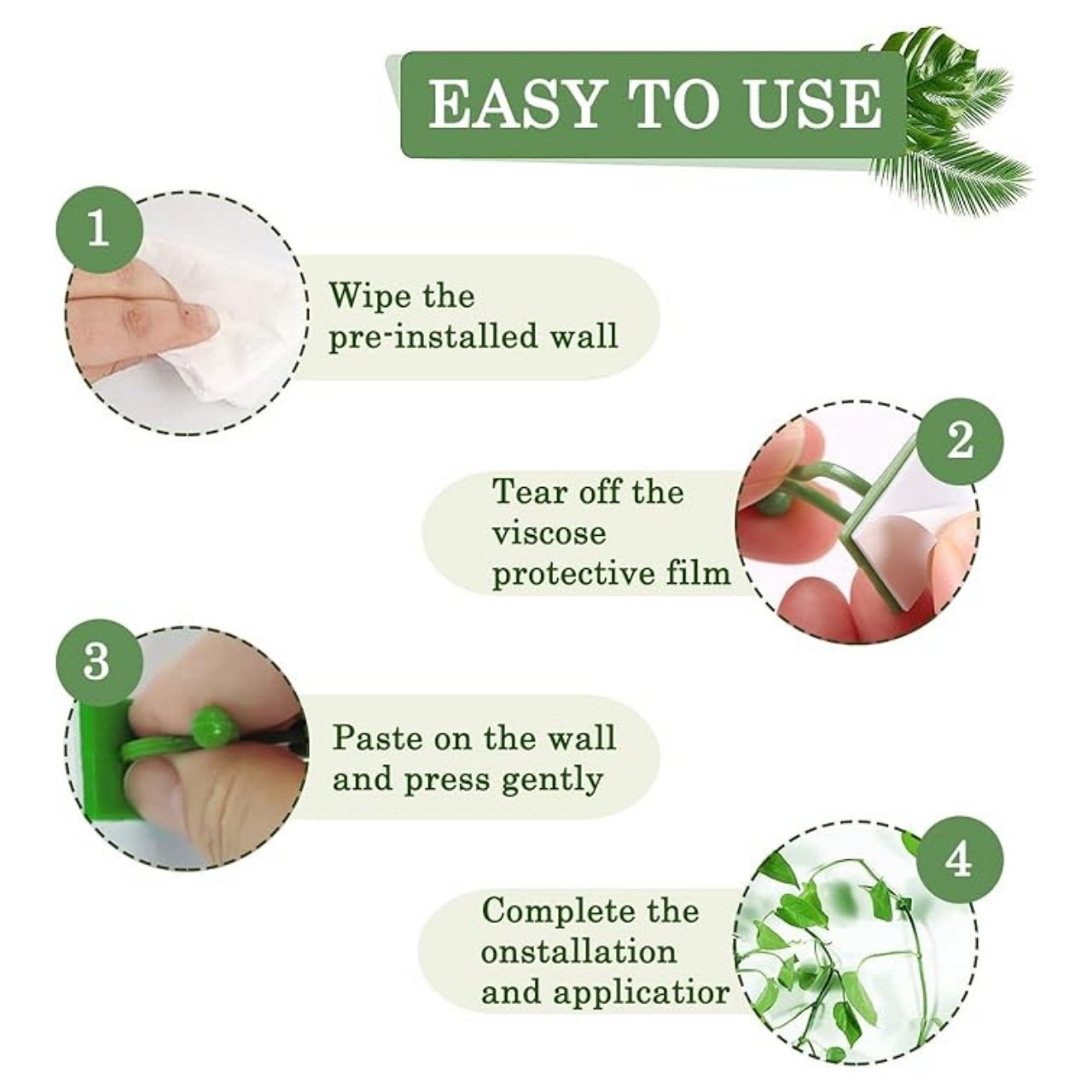 The brackets stick easily to any smooth surface - tiles, glass, metal or marble walls - without adhesive residue or damage.