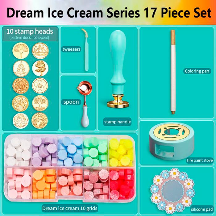 WaxKit, 17-piece seal set - Image 2