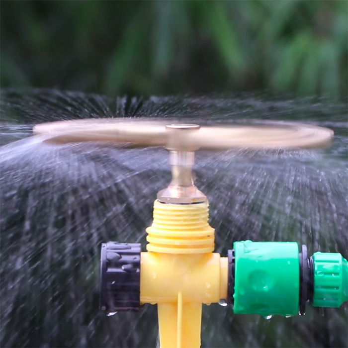 The watering diameter is between 7 and 11 metres