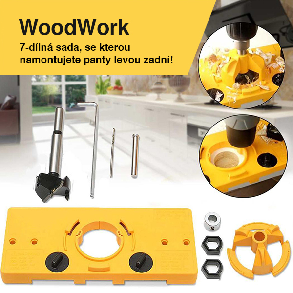 WoodWork, 7-piece Hinge Installation Tool Set (35 mm) - Image 9