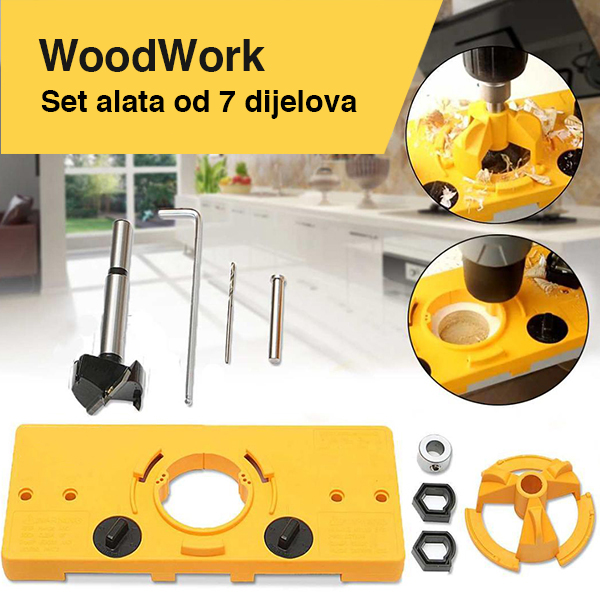 WoodWork, 7-piece Hinge Installation Tool Set (35 mm) - Image 10